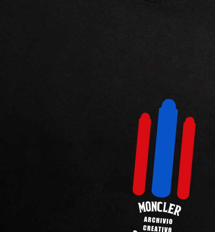 新作 モンクレール 激安偽物 2024新しいラウンドネック半袖Tシャツ