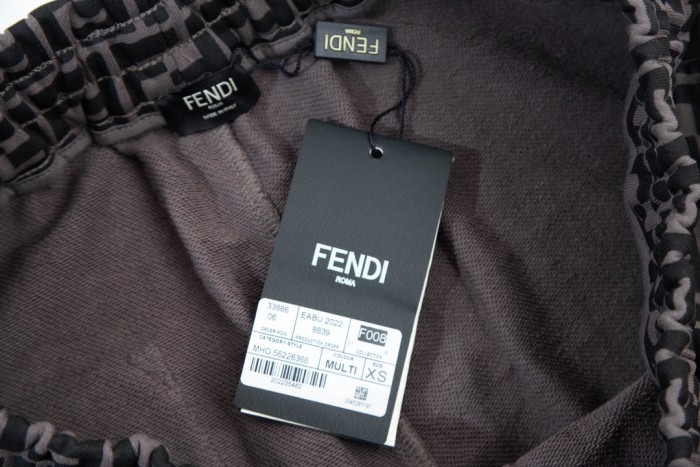 超奇跡の入荷☆ フェンディ コピーおすすめ ダブルFFフルフラワーLoGOロゴパンツ