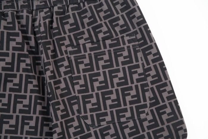 超奇跡の入荷☆ フェンディ コピーおすすめ ダブルFFフルフラワーLoGOロゴパンツ