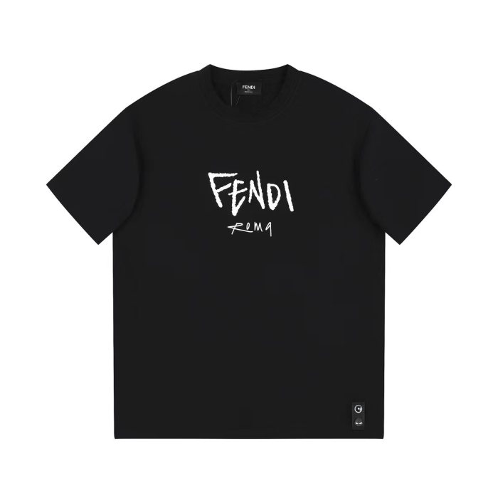 大人気 フェンディ コピー の刺繍文字Tシャツ