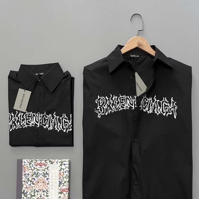 日本未入荷 バレンシアガ コピー 梵字シャツ