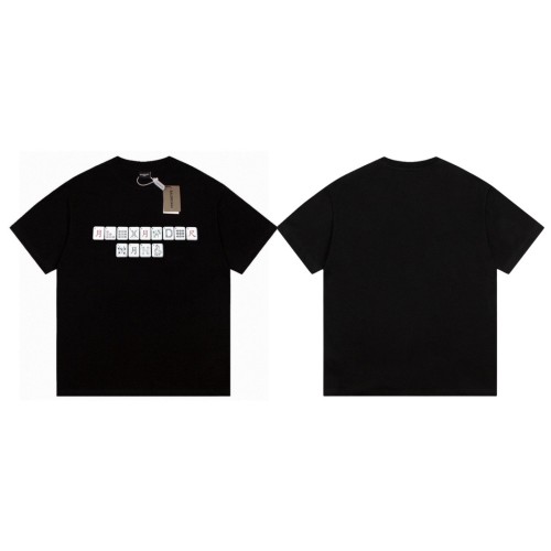 高品質 バレンシアガ スーパーコピー 最新麻雀フォームフロッキング立体プリント カップルカジュアル半袖Tシャツ