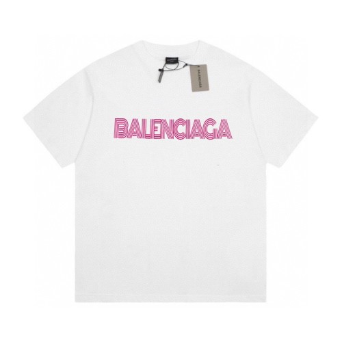 ★超人気バレンシアガ n級品 最新麻雀フォームフロッキング立体プリント カップルカジュアル半袖Tシャツ