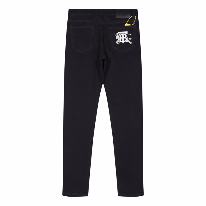 稀少 バーバリー n級品 クラシックロゴポケットストレートレッグジーンズ