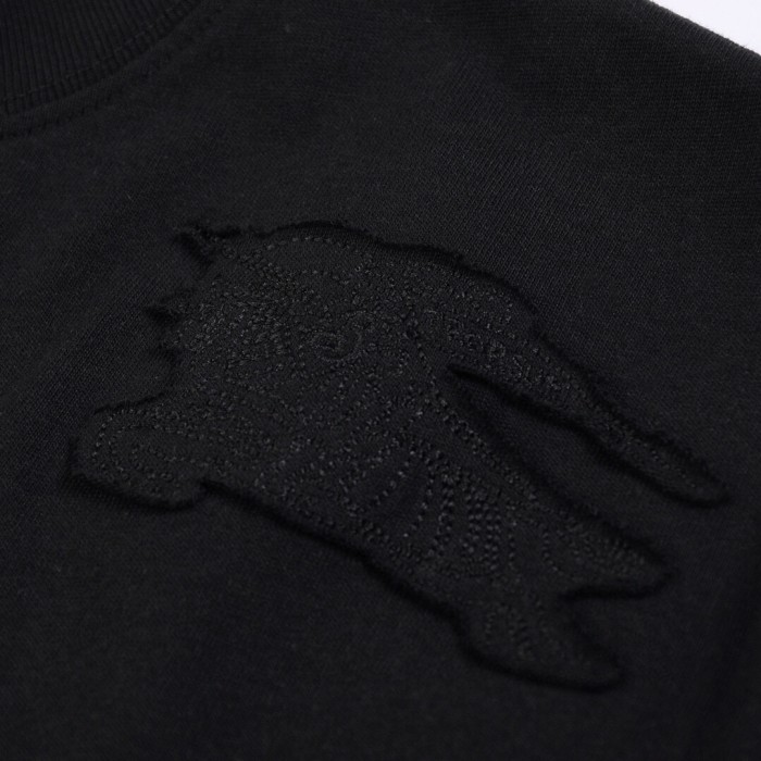 大人気 バーバリー 激安偽物 2024夏新作騎士戦馬パッチ刺繍数百モデル丸首半袖Tシャツ