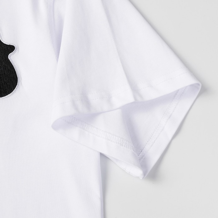 累積売上総額第１位！ バーバリー 激安通販 刺繍コットン半袖Tシャツ