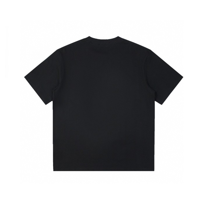 稀少 バーバリー コピーおすすめ 2024 ニューブルーフレイムチェストレタープリントカップル半袖Tシャツ