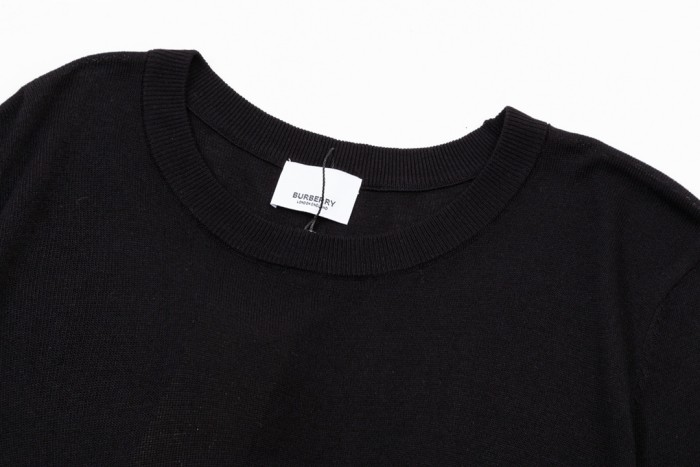 使い勝手良し バーバリー コピー クラシックパッチワークニットジャンパー半袖Tシャツ