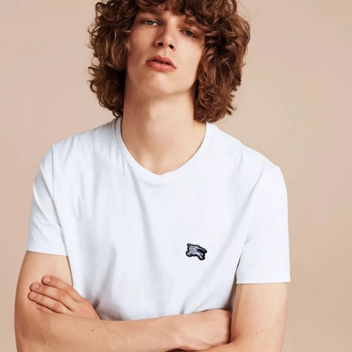 【話題商品！】 バーバリー 激安偽物 クルーネックTシャツ 3色
