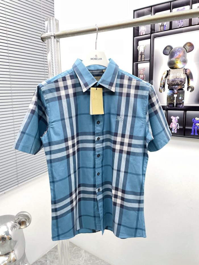 使い勝手良し バーバリー コピーおすすめ 2024春夏新作 クラシックエバーグリーンチェック半袖シャツ