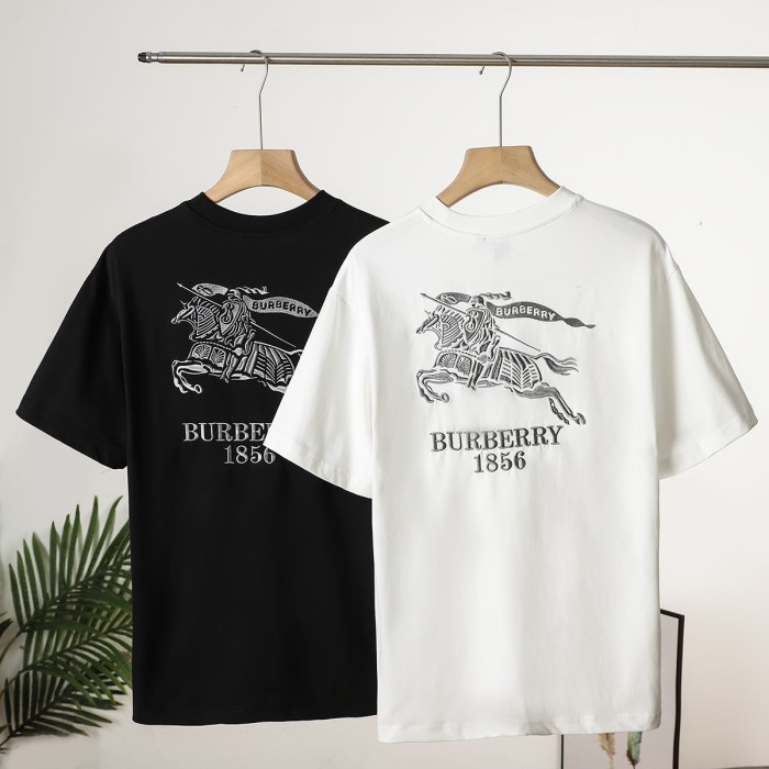 一目惚れ♪ バーバリー n級品 2024SS最新の刺繍三次元軍馬半袖2色