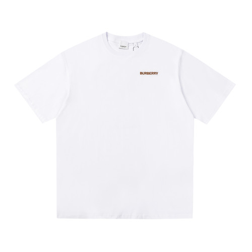 追跡付 バーバリー n級品 クラシックマイクロラベルニット刺繍コットン半袖Tシャツ