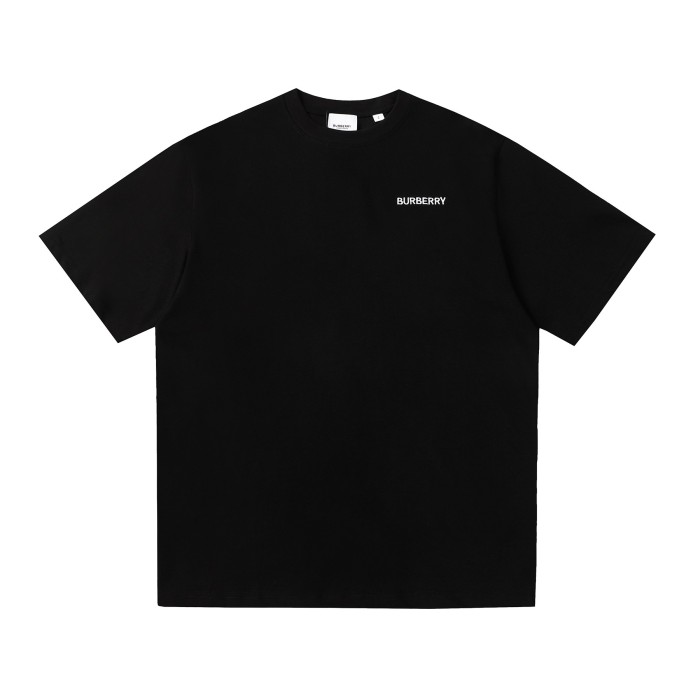 新作 バーバリー 激安偽物 クラシックマイクロラベルニット刺繍コットン半袖Tシャツ