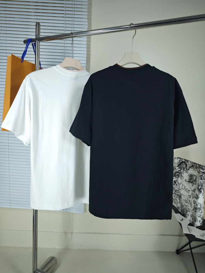 超奇跡の入荷☆ エルメス n級品 定番ベーシックTシャツ半袖コットンクルーネック半袖2色