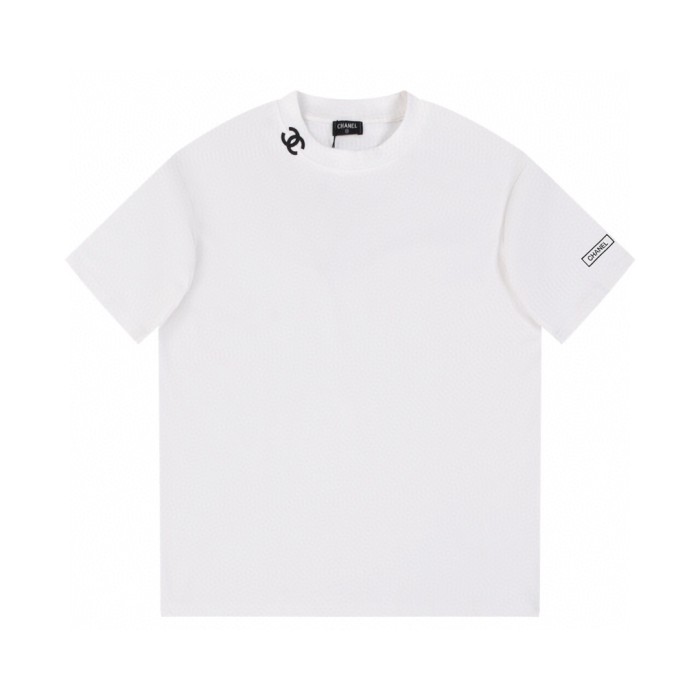 超話題! シャネル n級品 2024 SS春夏新作小香風プリント半袖Tシャツ