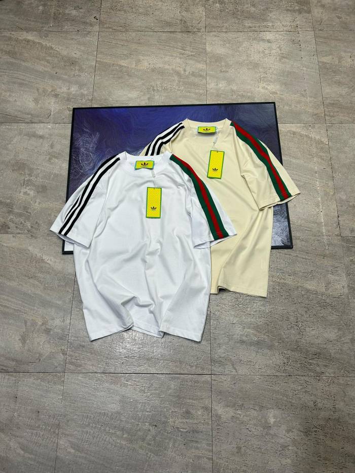 新作 グッチ 偽物通販 純綿半袖Tシャツ2色