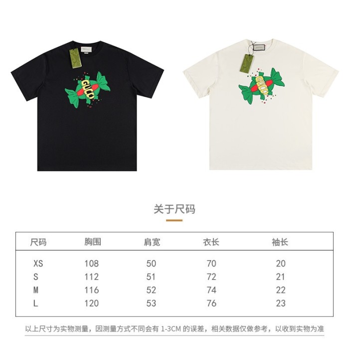 超話題! グッチ 激安偽物 24 SS新作キャンディプリント半袖Tシャツ