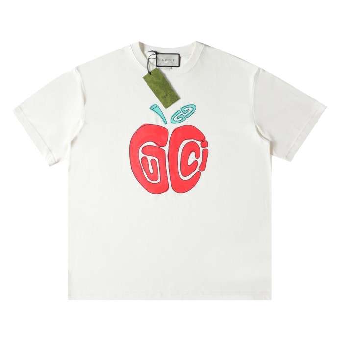 使い勝手良し グッチ 激安通販 24 SS新作アップル半袖Tシャツ