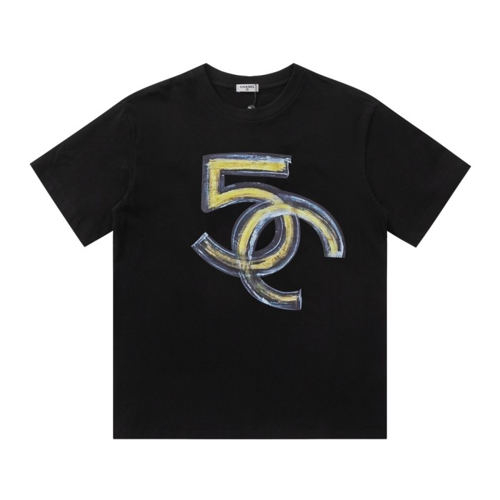 ★超人気 シャネル コピーおすすめ アルファベットプリントロゴTシャツ半袖