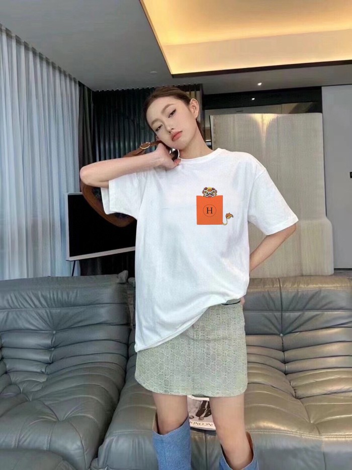 【限定】 エルメス コピーおすすめ シンプルなオールインワン半袖Tシャツ