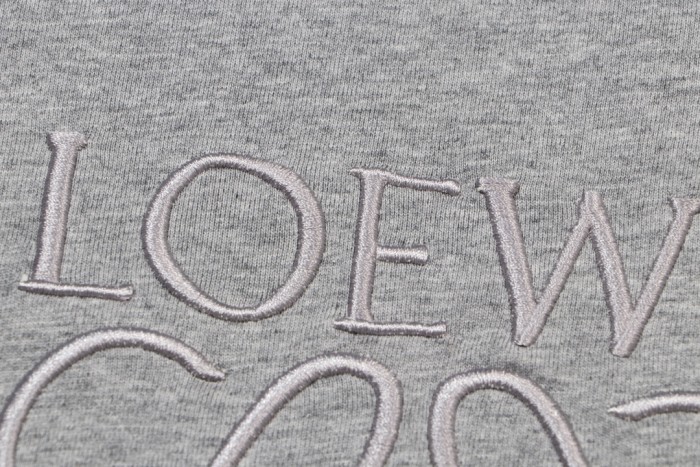 一目惚れ♪ ロエベ 激安通販 24 ss新作立体刺繍ロゴ新作ペアルックTシャツ