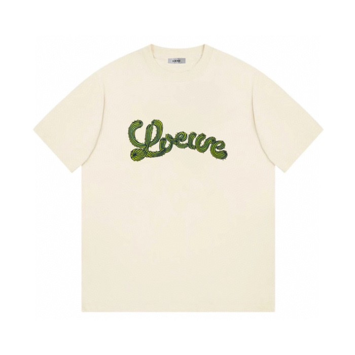 追跡付 ロエベ n級品 最新イミテーションサボテンロゴカジュアル半袖Tシャツ-2色