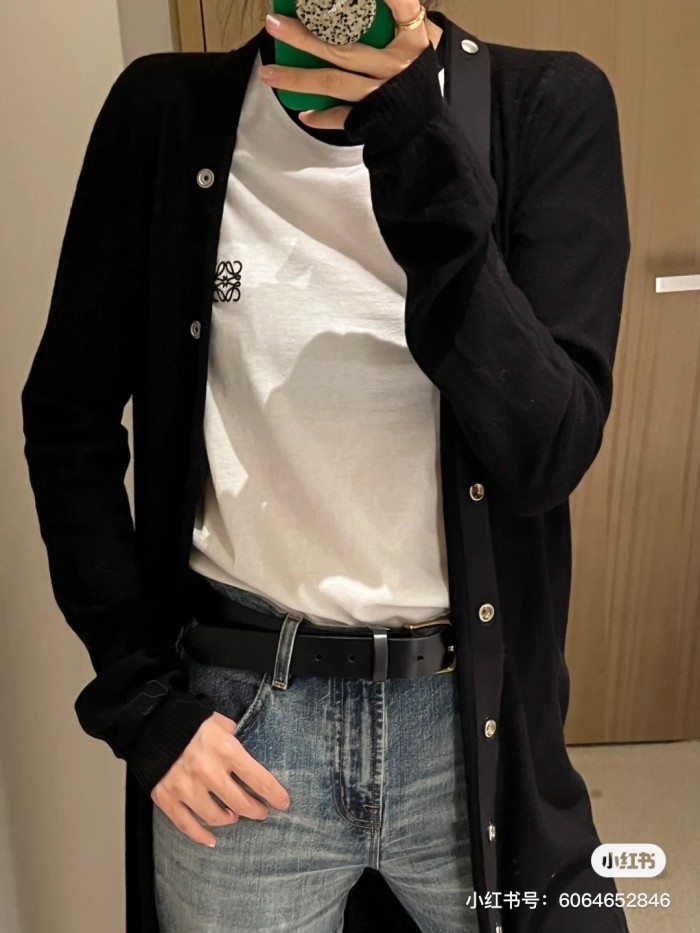 【話題商品！】ロエベ 激安通販24春夏新作胸元刺繍ロゴぶつけ色身だしなみ半袖Tシャツ