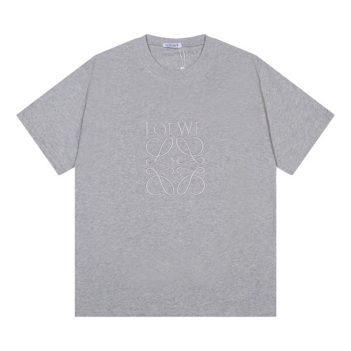 一目惚れ♪ ロエベ 激安通販 24 ss新作立体刺繍ロゴ新作ペアルックTシャツ
