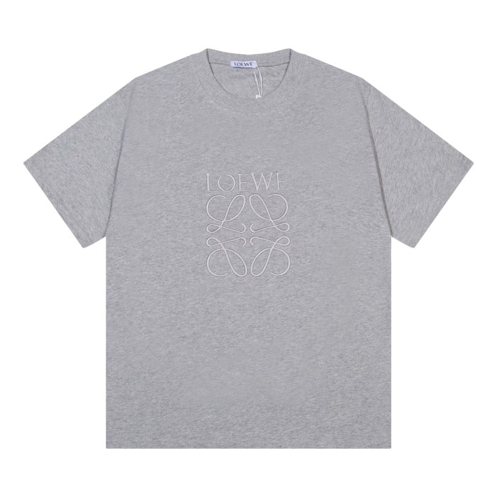 一目惚れ♪ ロエベ 激安通販 24 ss新作立体刺繍ロゴ新作ペアルックTシャツ