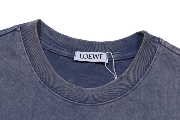 高品質 ロエベ n級品 24 ss新作立体刺繍ロゴ新作ペアルックTシャツ