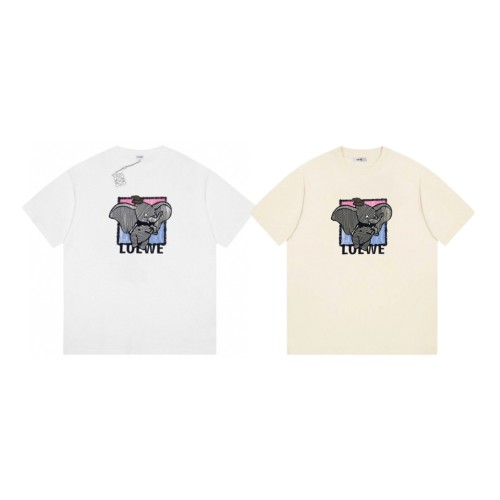 【話題商品！】ロエベ スーパーコピー ダンボロゴプリントカジュアル半袖Tシャツ2色