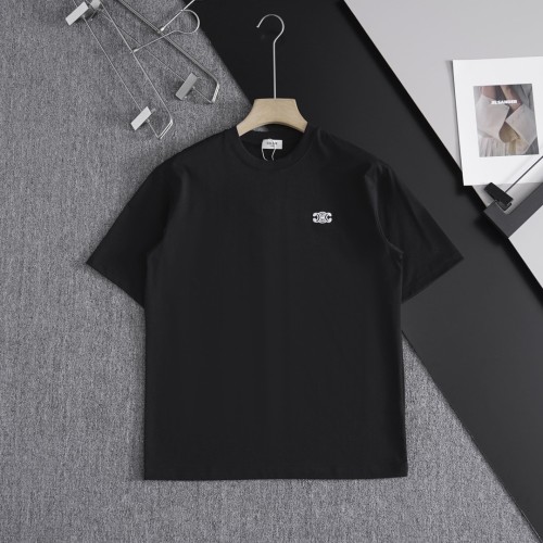 【話題商品！】 セリーヌ n級品 2024春夏新作刺繍スモールロゴ丸首半袖Tシャツ