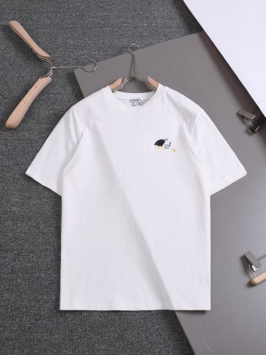 超奇跡の入荷☆ ロエベ コピーおすすめ 雄鶏ロゴ刺繍オールインワン半袖Tシャツ