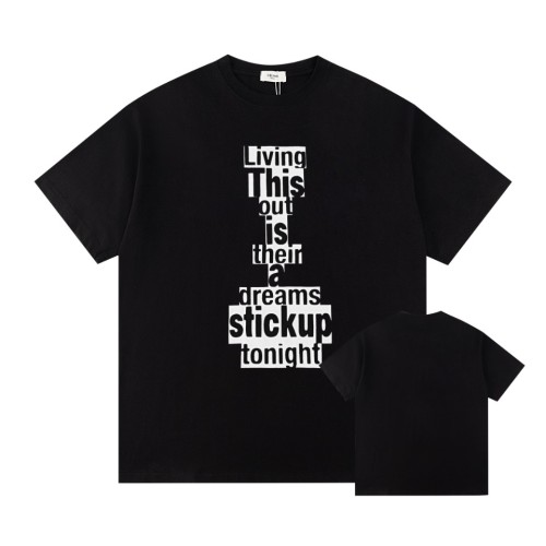 稀少 セリーヌ 偽物通販 24 ss春夏新作クラシック丸首プリントTシャツ