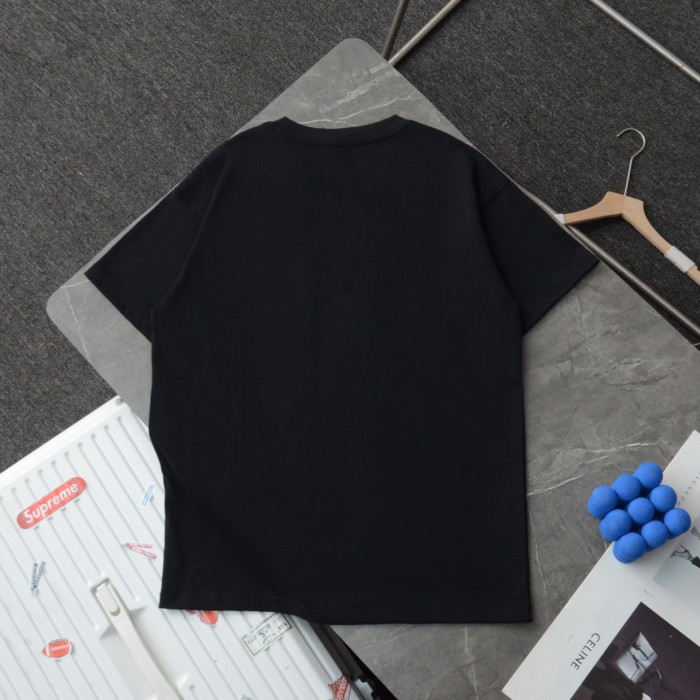 【話題商品！】ディオール コピーおすすめ フラワー刺繍ロゴカジュアル丸首半袖Tシャツ