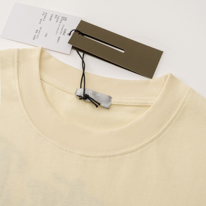 【限定】ディオール スーパーコピー 2024最新ロゴ柄刺繍植毛アルファベットTシャツ