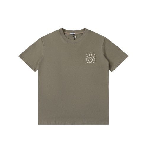 【話題商品！】ロエベ コピーおすすめ 24新作ラメ刺繍ロゴ半袖Tシャツ2色