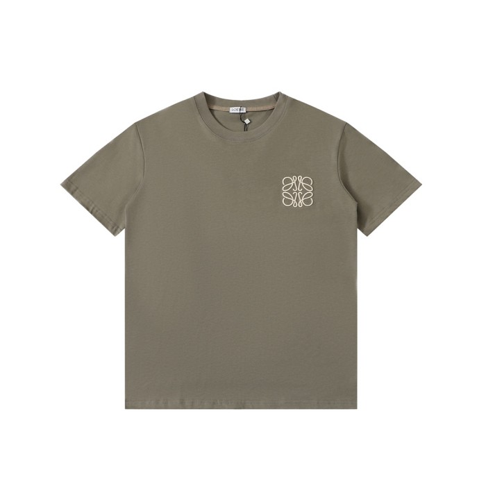 【話題商品！】ロエベ コピーおすすめ 24新作ラメ刺繍ロゴ半袖Tシャツ2色
