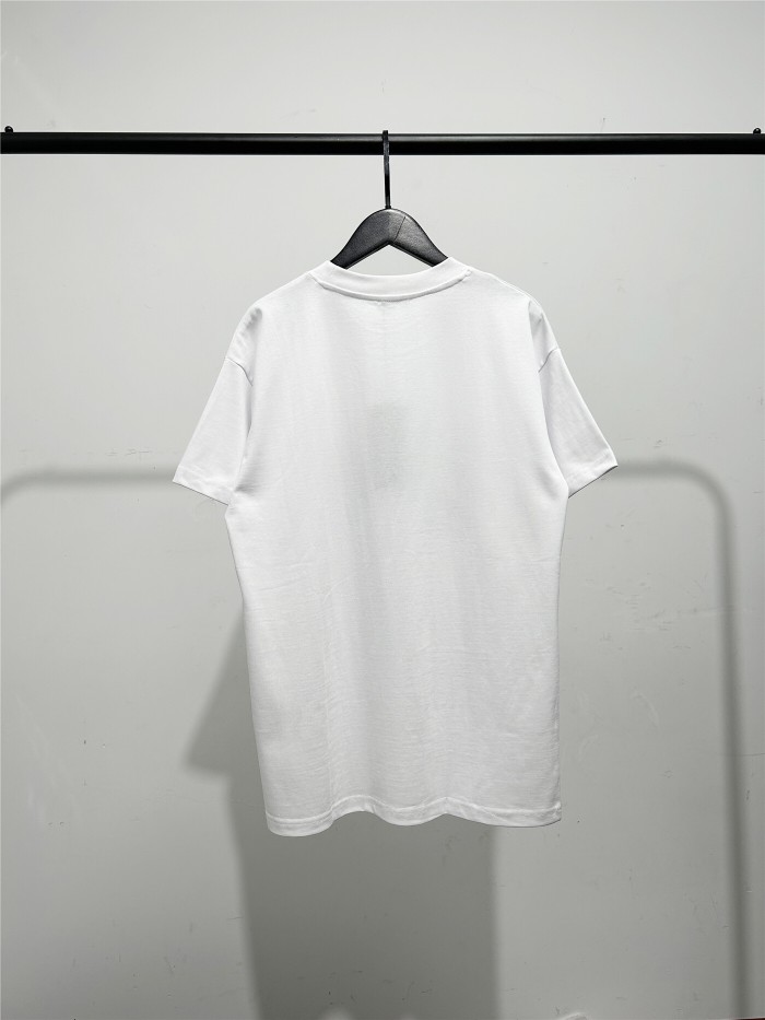 【限定】ディオール スーパーコピー の男女同型陰影アルファベット半袖Tシャツ