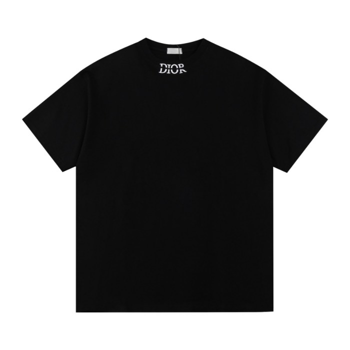 【話題商品！】 ディオール 激安偽物 24 ss春夏アルファベット刺繍半袖Tシャツ