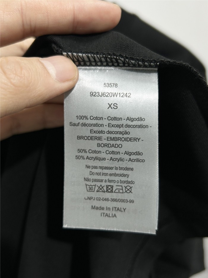 稀少 ディオール コピー の男女同型陰影アルファベット半袖Tシャツ