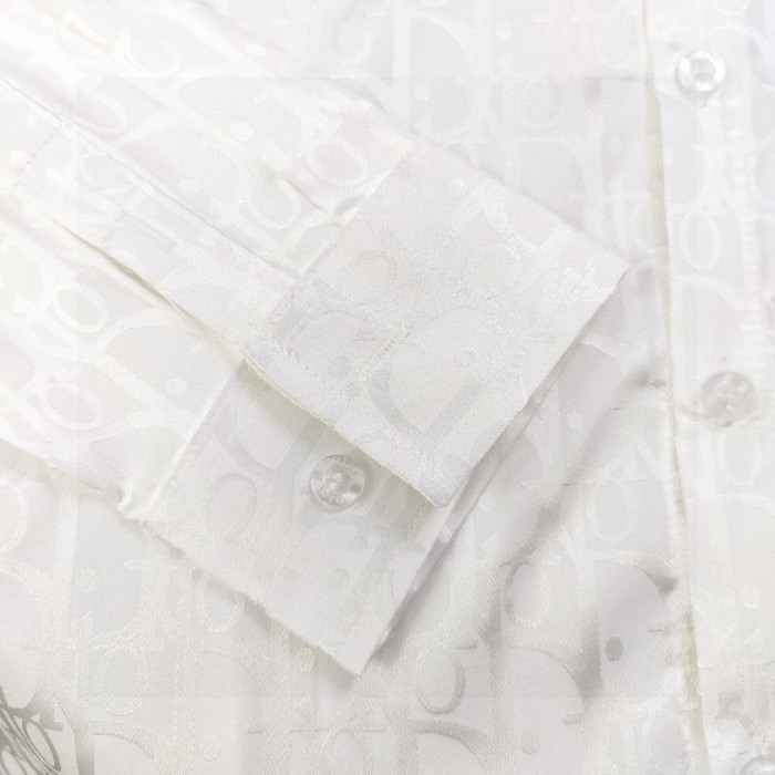 一目惚れ♪ ディオール n級品 クラシックフルプリントDアルファベットジャカード柄プリントカジュアルカップル長袖シャツ