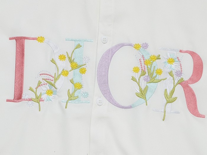 累積売上総額第１位！ ディオール スーパーコピー フラワー刺繍poloシャツ