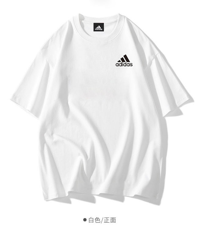 超奇跡の入荷☆ アディダス 激安偽物 純綿カップルTシャツ2色