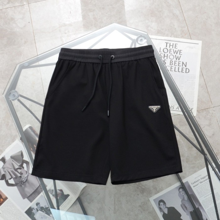 【限定】 プラダ n級品 トリコロールロゴ編みカジュアルパンツ5分パンツ