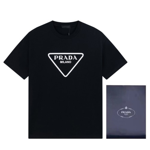 新作 プラダ コピー 24 SS LOGOプリントペアルックTシャツ半袖