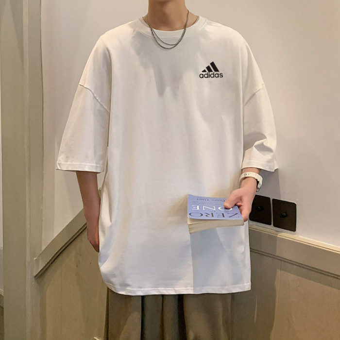 超奇跡の入荷☆ アディダス 激安偽物 純綿カップルTシャツ2色
