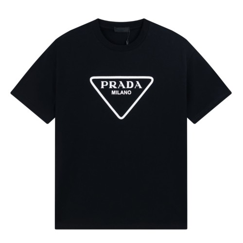 新作 プラダ コピー 24 SS LOGOプリントペアルックTシャツ半袖