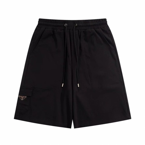 超奇跡の入荷☆ プラダ コピー 24 ss春夏ブラックカジュアルメタルトリコロールパンツ