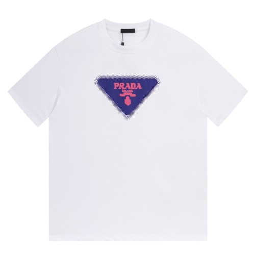 使い勝手良し プラダ 激安偽物 24 SSロゴプリントペアルックTシャツ半袖